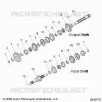 TREN, INPUT/OUTPUT SHAFT ASM.