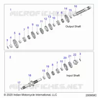 TREN, INPUT/OUTPUT SHAFT ASM.