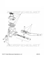 FRENO FRONTAL, LEVER AND MASTER CYLINDER