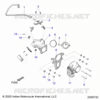 SISTEMA DE COMBUSTIBLE, FUEL CLAM SHELL/THROTTLE BODY