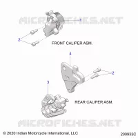 BRAKES, PINZA FRENO DELANTERA AND REAR