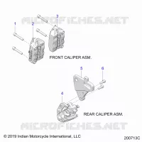 BRAKES, PINZA FRENO DELANTERA AND REAR