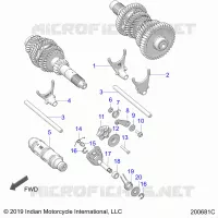DRIVE TRAIN, HORQUILLAS DE CAMBIO AND DRUM