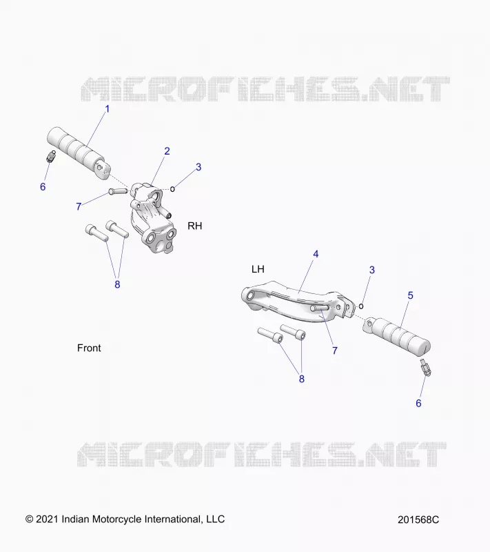 CHASSIS, FOOTPEGS