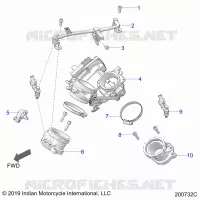 SISTEMA DE COMBUSTIBLE, FUEL RAIL/THROTTLE BODY