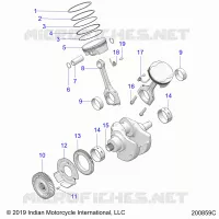 ENGINE, PISTON AND CIGUEÑAL ASM.