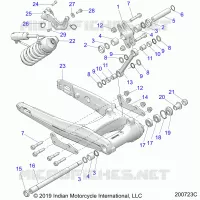 SUSPENSION TRASERA ASM., SWING ARM AND SHOCK