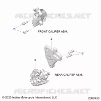 BRAKES, PINZA FRENO DELANTERA AND REAR