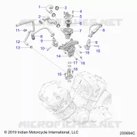 MOTOR, IGNITION, THERMOSTAT HOUSING ASM.