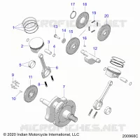 ENGINE, PISTON AND CIGUEÑAL