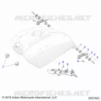 SISTEMA DE COMBUSTIBLE, FUEL TANK MOUNTING