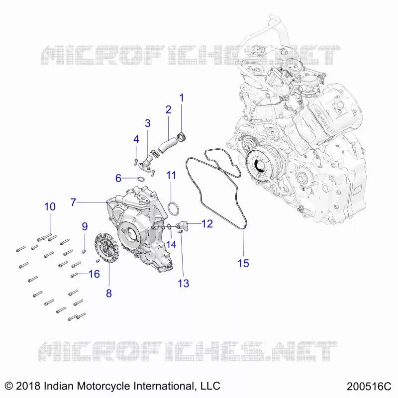 MOTOR, STATOR COVER