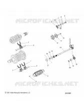 DRIVE TRAIN, HORQUILLAS DE CAMBIO, RATCHET AND DRUM