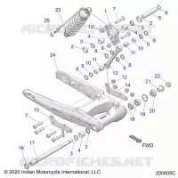 SUSPENSION TRASERA ASM., SWING ARM AND SHOCK