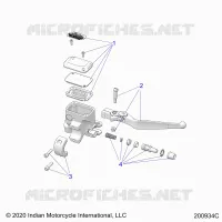 FRENO FRONTAL, LEVER AND MASTER CYLINDER