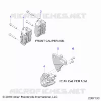 BRAKES, PINZA FRENO DELANTERA AND REAR