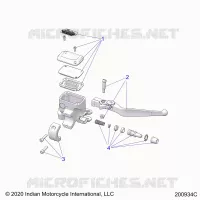 FRENO FRONTAL, LEVER AND MASTER CYLINDER