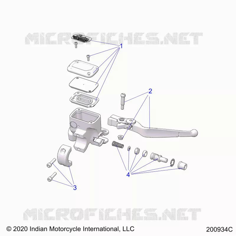 FRENO FRONTAL, LEVER AND MASTER CYLINDER