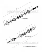 TREN, INPUT/OUTPUT SHAFT ASM.