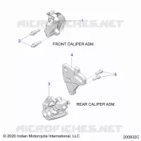 BRAKES, PINZA FRENO DELANTERA AND REAR