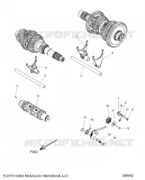 DRIVE TRAIN, HORQUILLAS DE CAMBIO AND DRUM