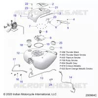 SISTEMA DE COMBUSTIBLE, FUEL TANK ASM.