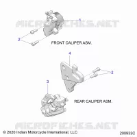 BRAKES, PINZA FRENO DELANTERA AND REAR