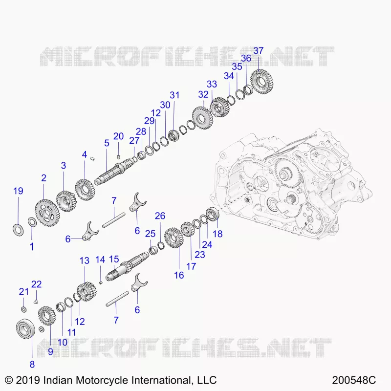 TREN, INPUT AND OUTPUT SHAFTS