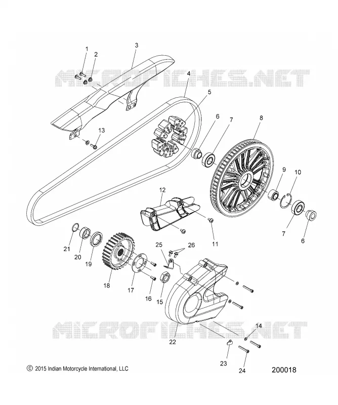 TREN, SPROCKETS, GUARDS AND BELT