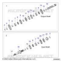 TREN, INPUT/OUTPUT SHAFT ASM.