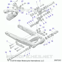 SUSPENSION TRASERA ASM., SWING ARM AND SHOCK