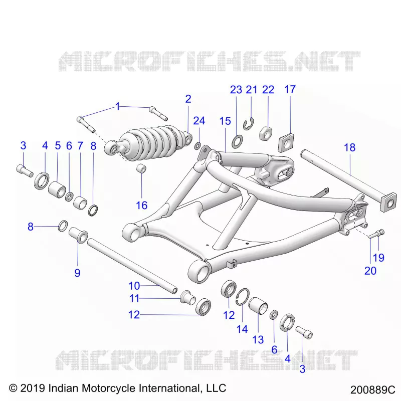SUSPENSION,REAR SWING ARM/CHOQUE