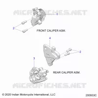 BRAKES, PINZA FRENO DELANTERA AND REAR