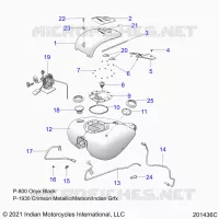 SISTEMA DE COMBUSTIBLE, FUEL TANK ASM.