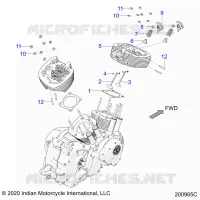 ENGINE, CULATA ASM.