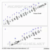 TREN, INPUT/OUTPUT SHAFT ASM.