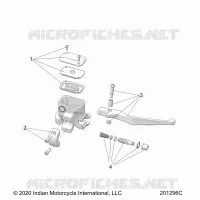 FRENO FRONTAL, LEVER AND MASTER CYLINDER