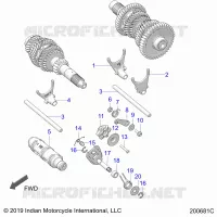 DRIVE TRAIN, HORQUILLAS DE CAMBIO AND DRUM