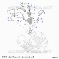MOTOR, IGNITION, THERMOSTAT HOUSING ASM.