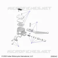FRENO FRONTAL, LEVER AND MASTER CYLINDER