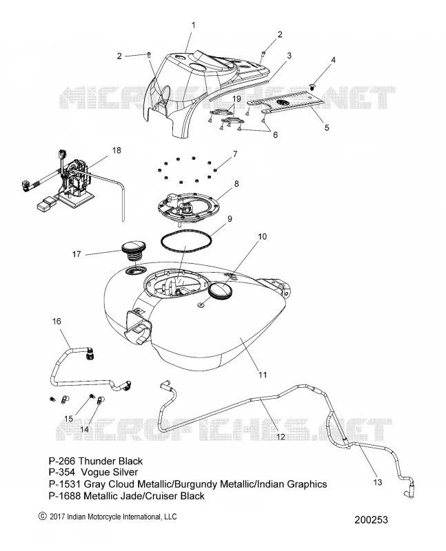 SISTEMA DE COMBUSTIBLE, FUEL TANK ASM.