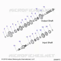 TREN, INPUT/OUTPUT SHAFT ASM.