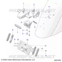 SOPORTE DE LA MATRÃ­CULA/REAR LIGHT HOUSING