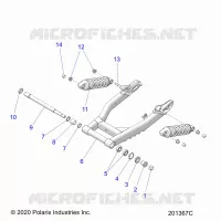 SUSPENSION TRASERA ASM., SWING ARM AND SHOCKS