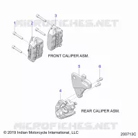 BRAKES, PINZA FRENO DELANTERA AND REAR