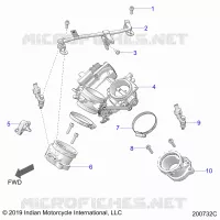 SISTEMA DE COMBUSTIBLE, FUEL RAIL/THROTTLE BODY