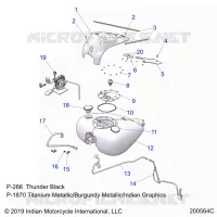 SISTEMA DE COMBUSTIBLE, FUEL TANK ASM.