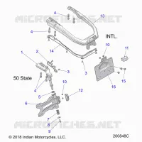 CHASSIS, LICENSE PLATE HOLDER