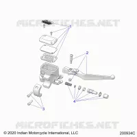 FRENO FRONTAL, LEVER AND MASTER CYLINDER