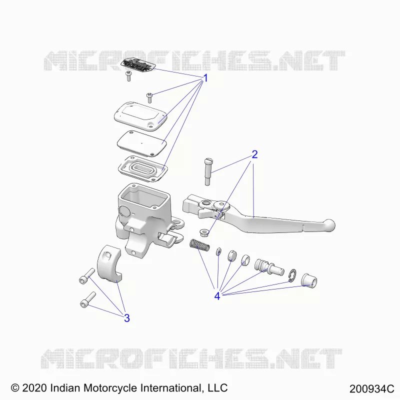 FRENO FRONTAL, LEVER AND MASTER CYLINDER